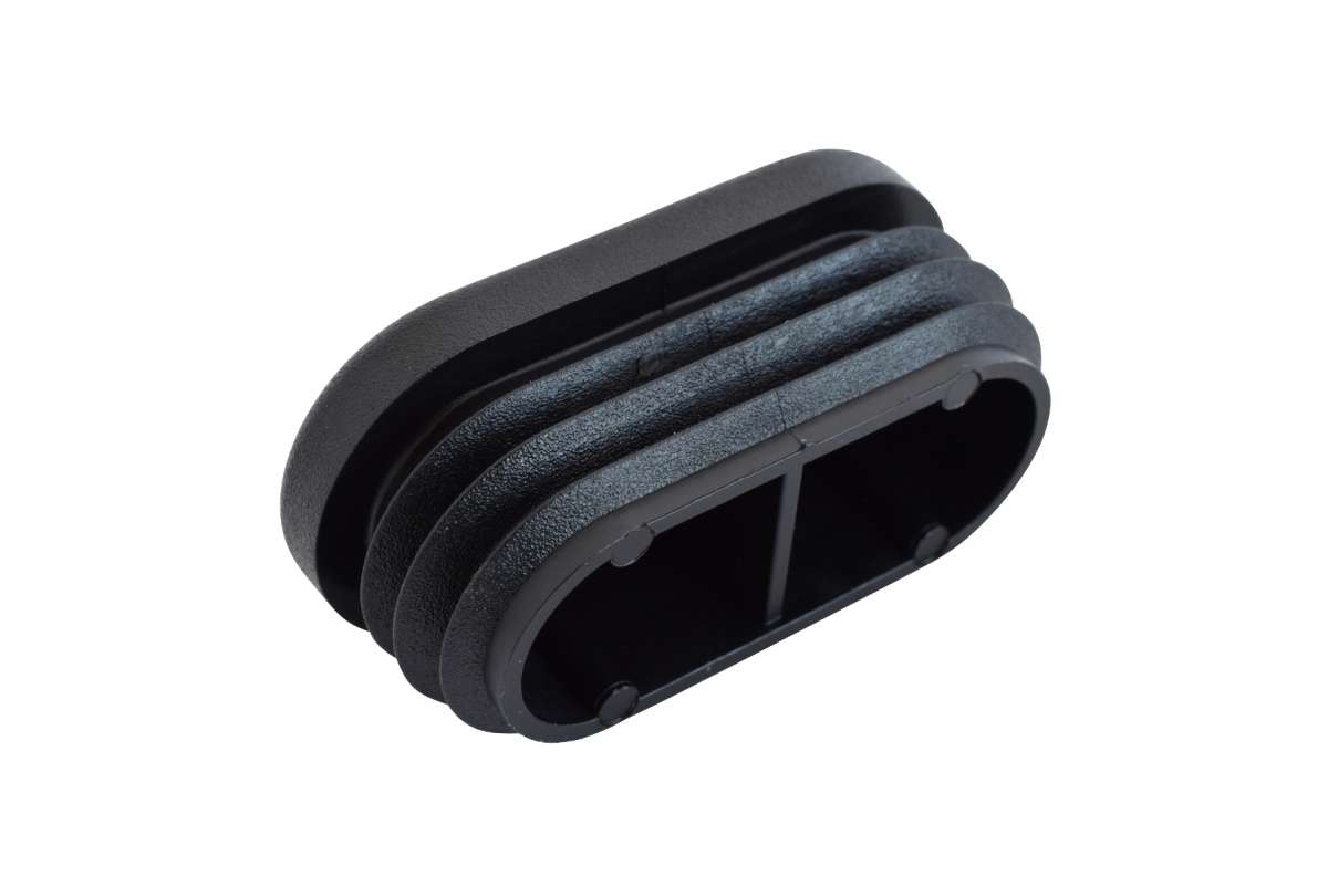 Lamellenstopfen Oval 40 X 20 Mm Schwarz Dein Teflongleiter Online Shop