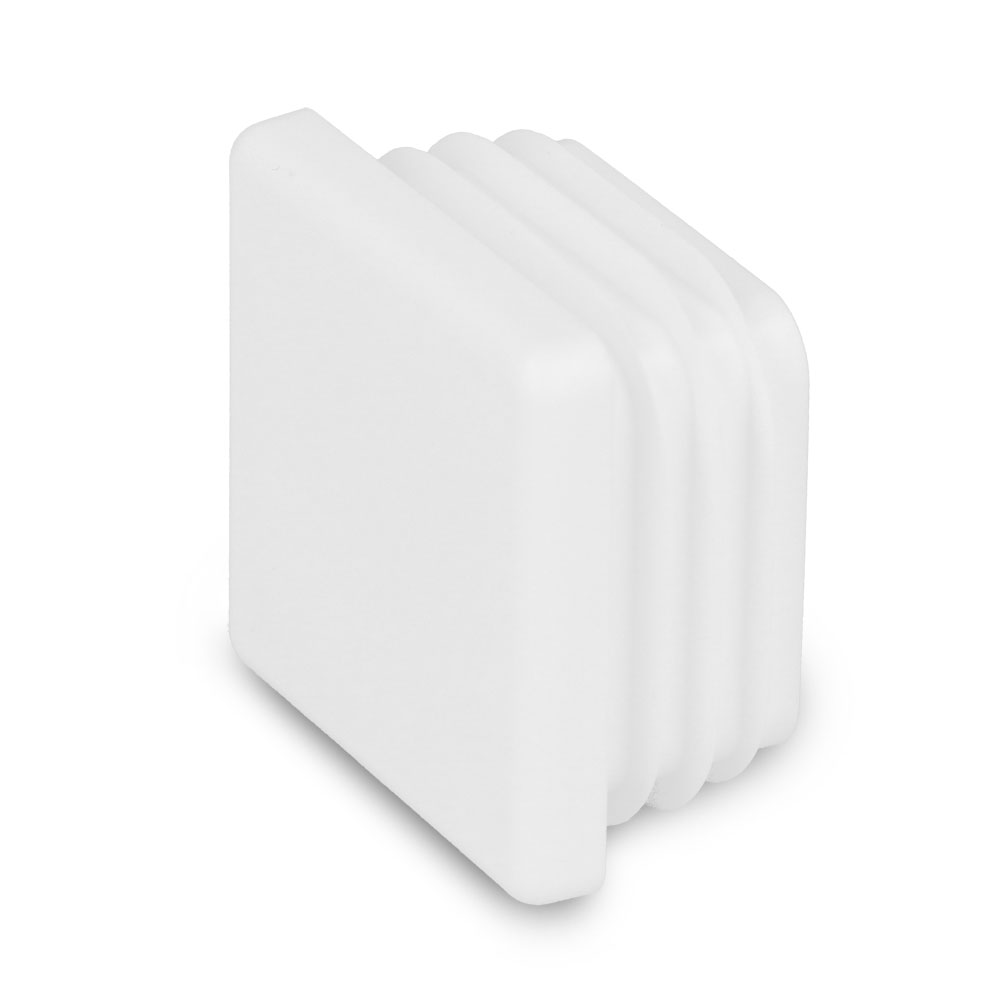 Lamellenstopfen weiss 40 x 40 mm