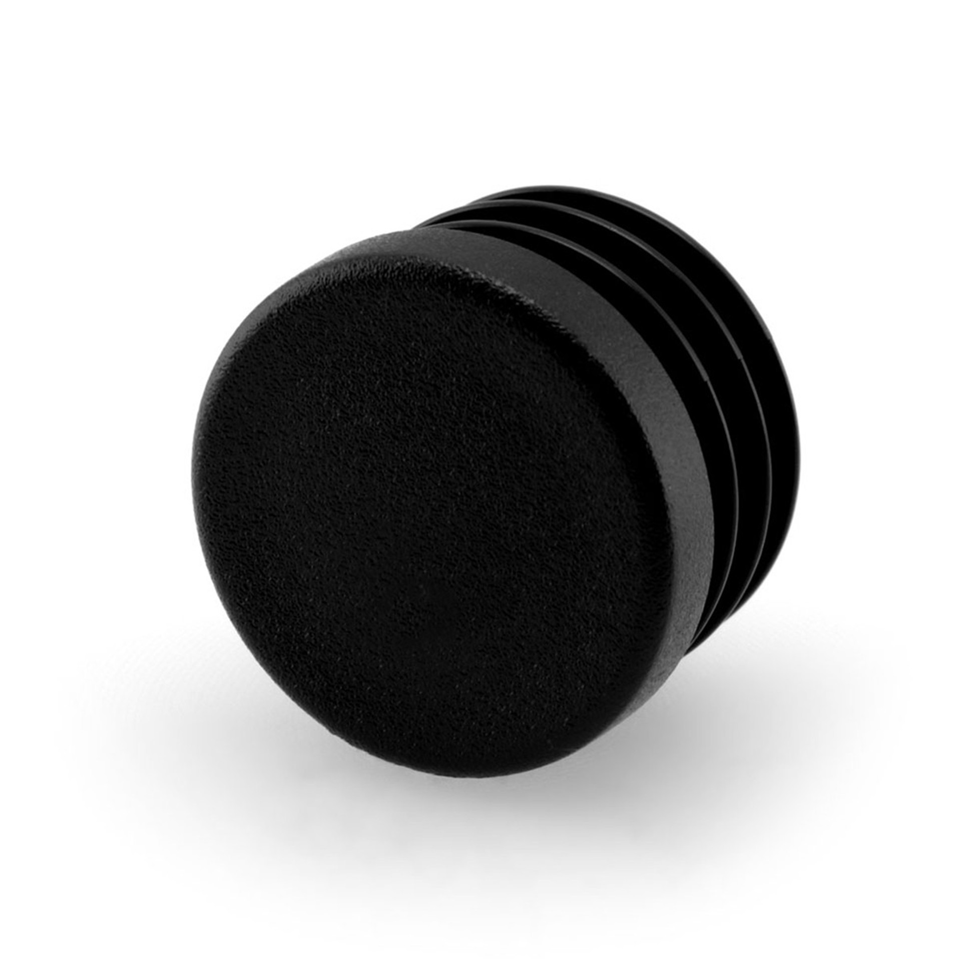 Runde Stopfen schwarz 19 mm