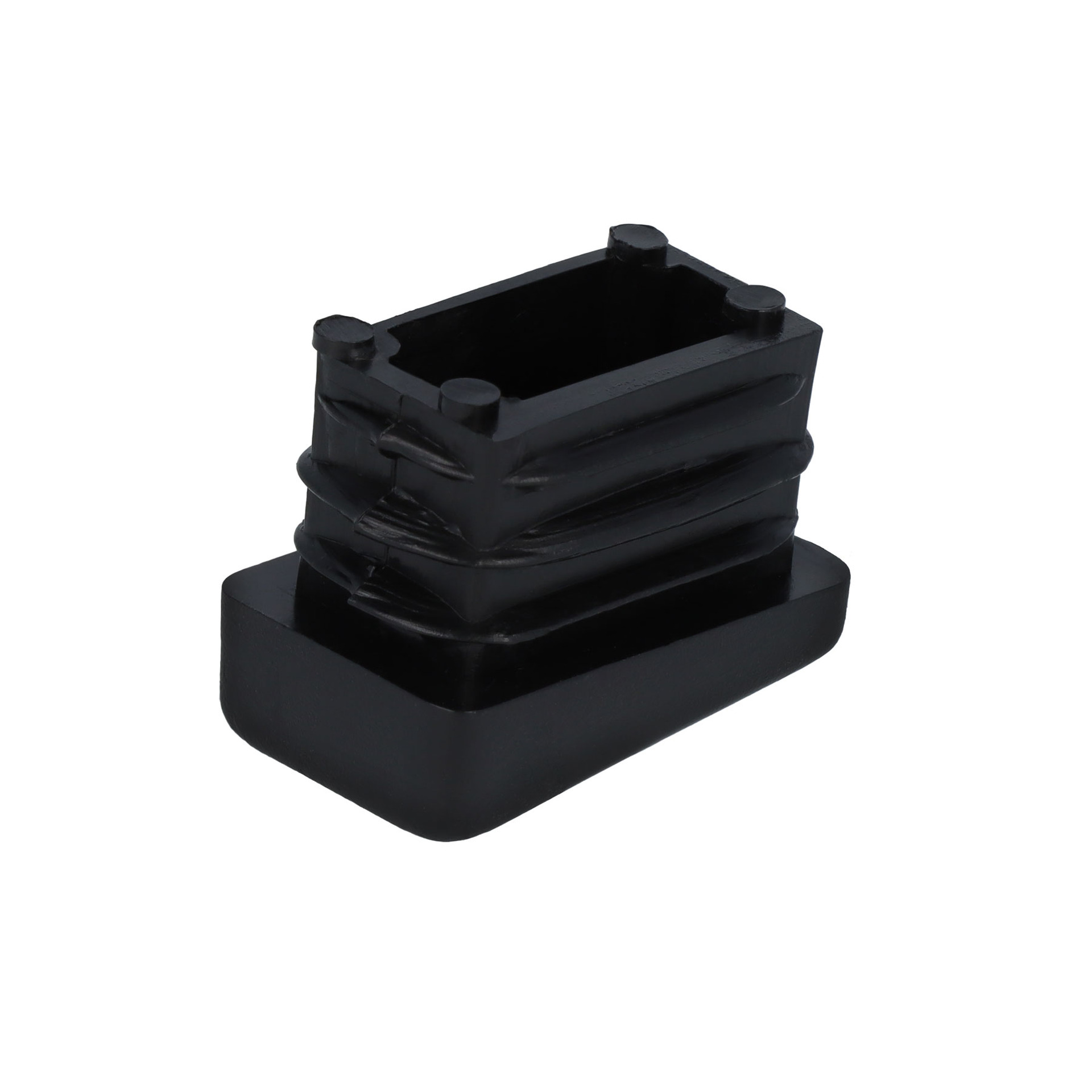 Lamellenstopfen eckig für schräge Stuhlbeine 25 x 15 mm