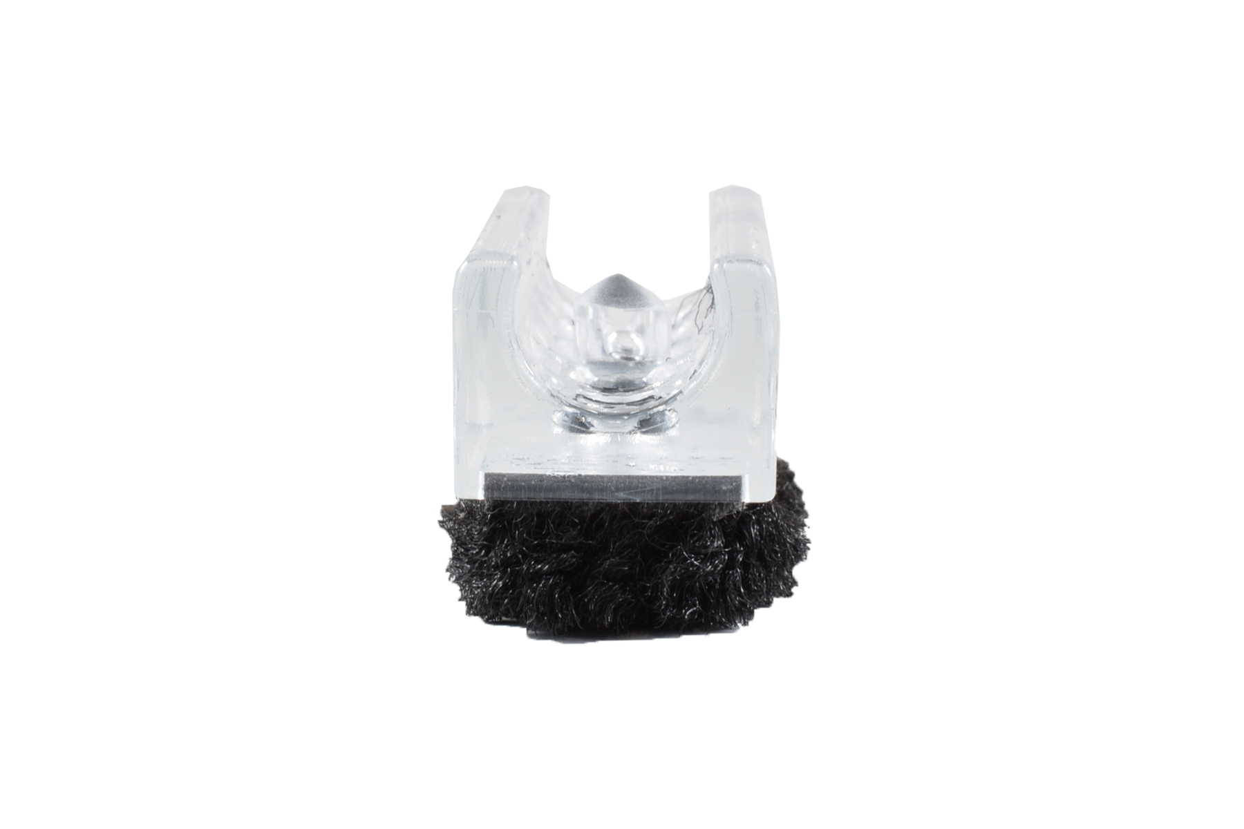Chairfixx Klemmgleiter transparent 12 mm mit Zapfen