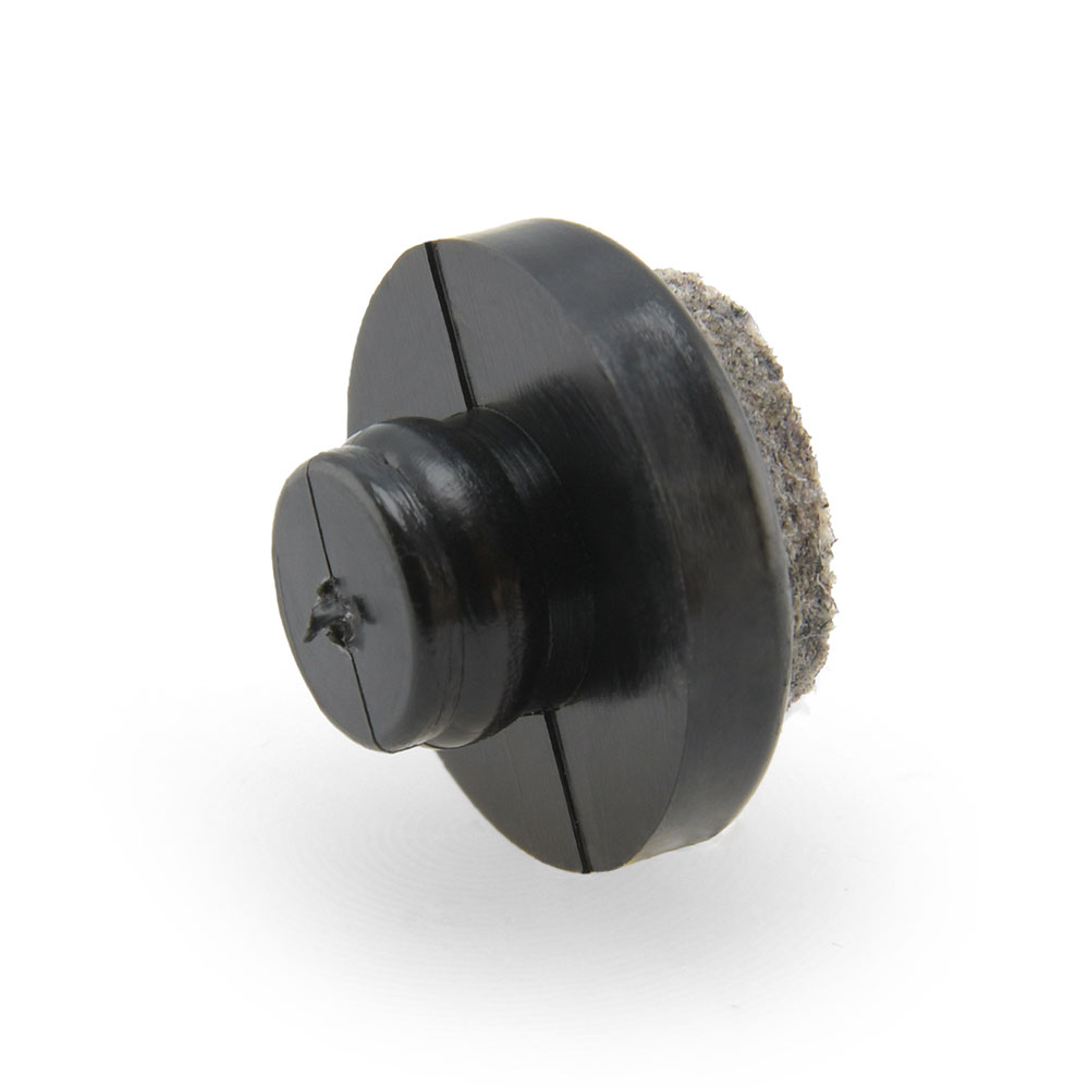 Kantrohrgleiter Filz mit Zapfen 16 mm 7,5 mm