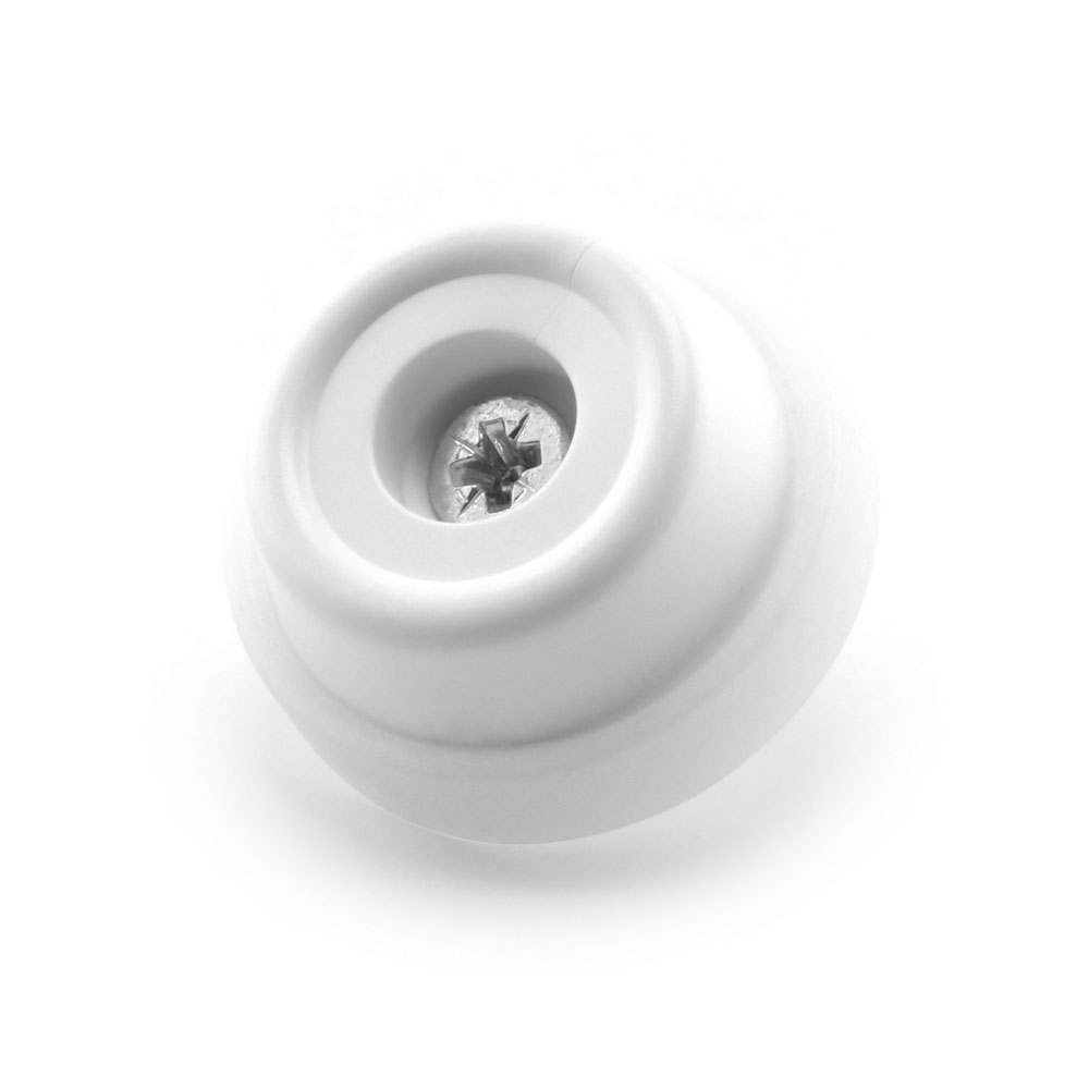 Schraubstopper 24 mm weiss