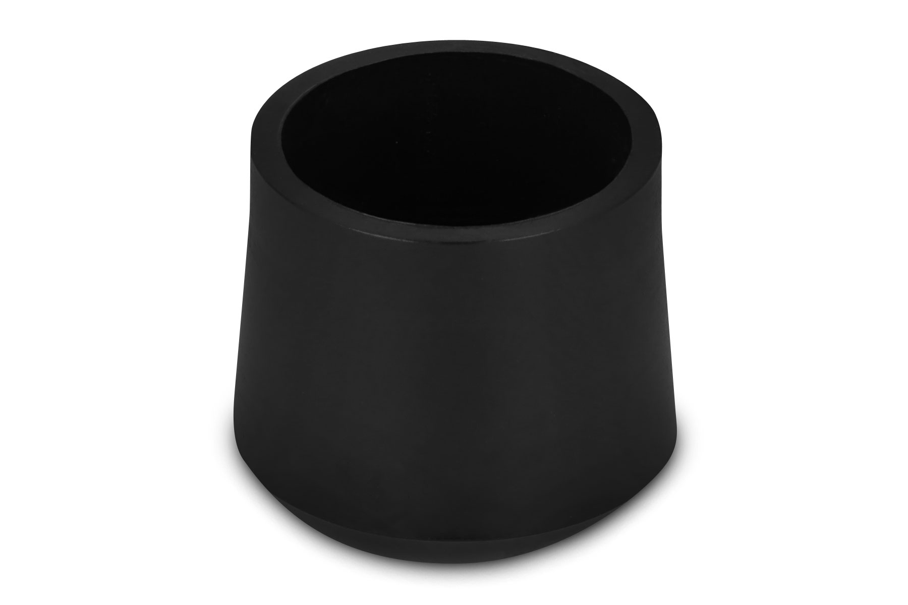 Fusskappen rund 15 mm schwarz