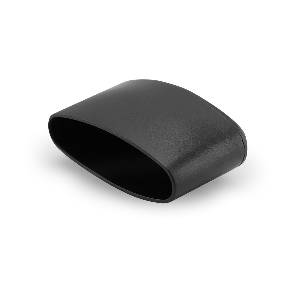 Kappenfür Ellipsenrohr 41 x 16 mm schwarz