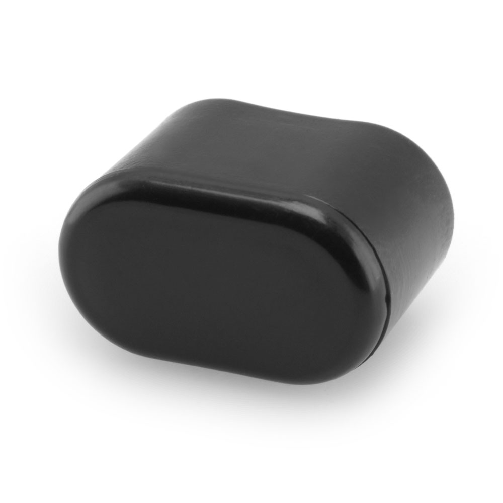 Fusskappen oval 30 x 15 mm schwarz