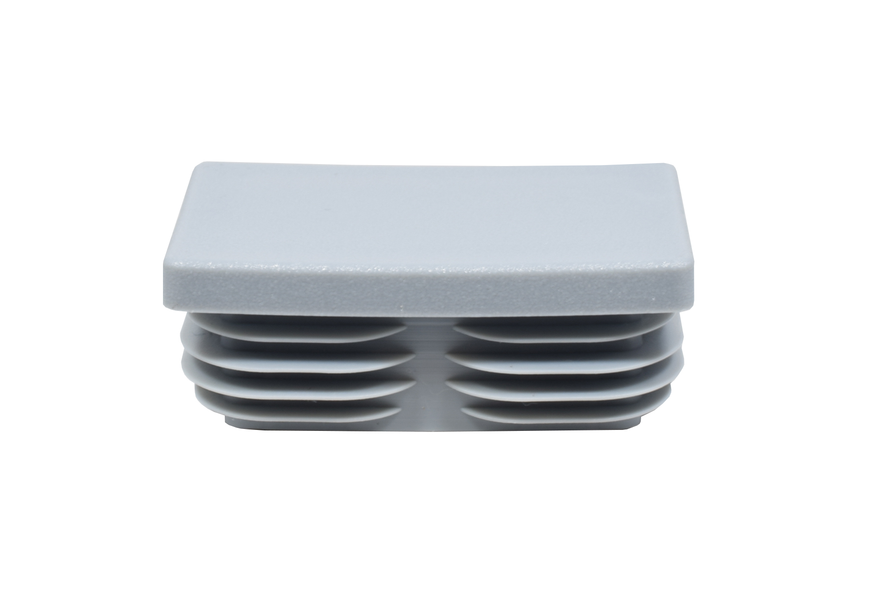 Lamellenstopfen 50 x 30 mm grau