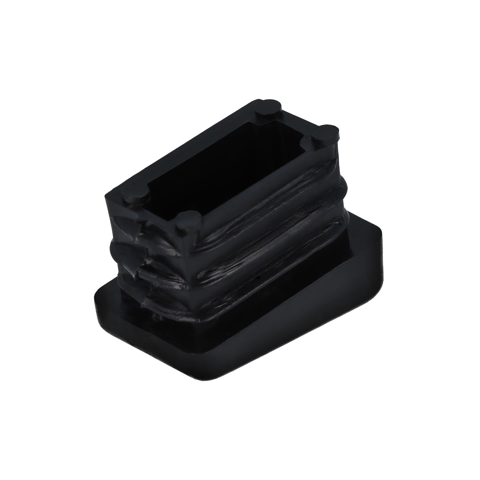 Lamellenstopfen eckig für schräge Stuhlbeine 25 x 15 mm