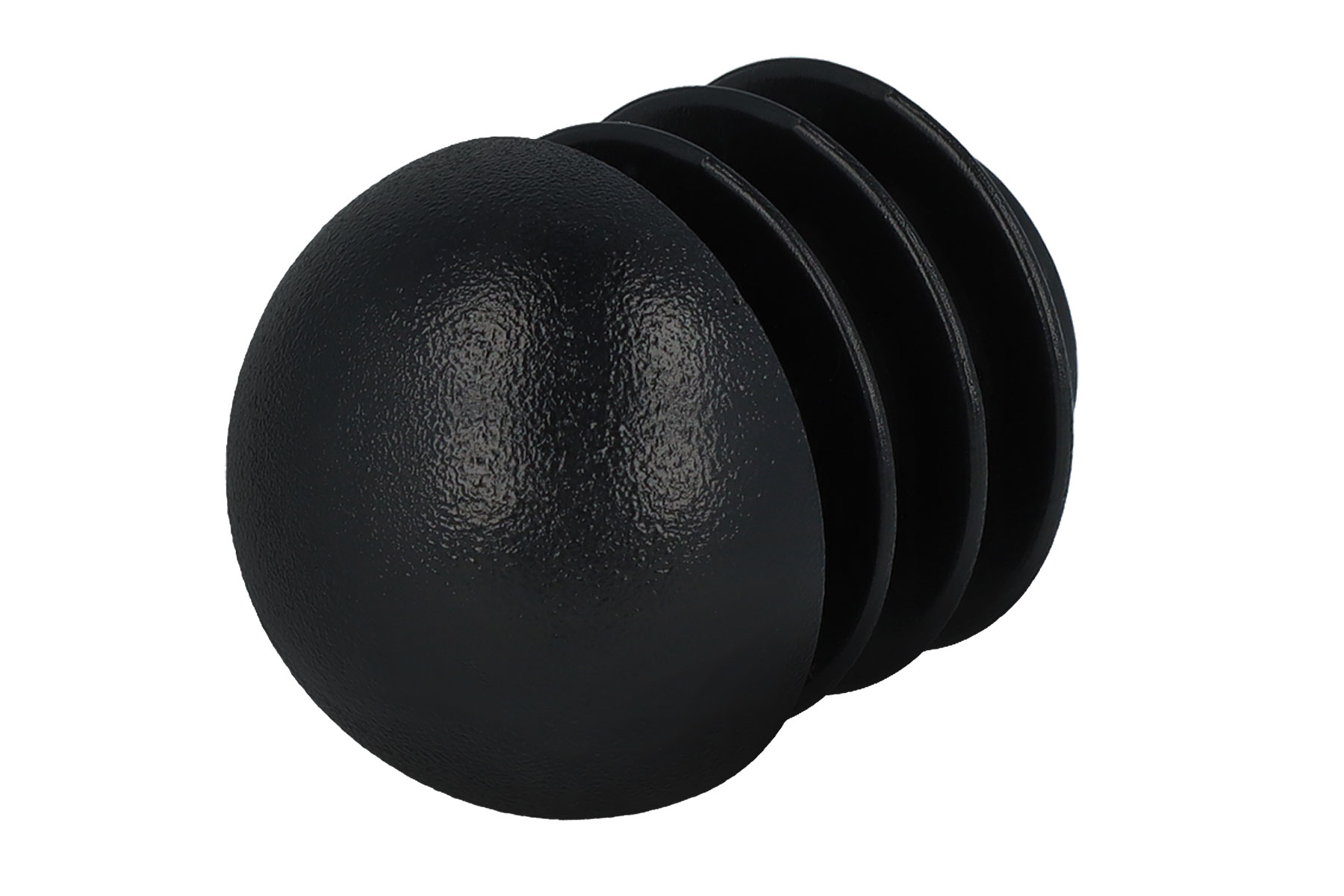 Stopfen mit Kugelkopf schwarz 16,2 - 17,5 mm
