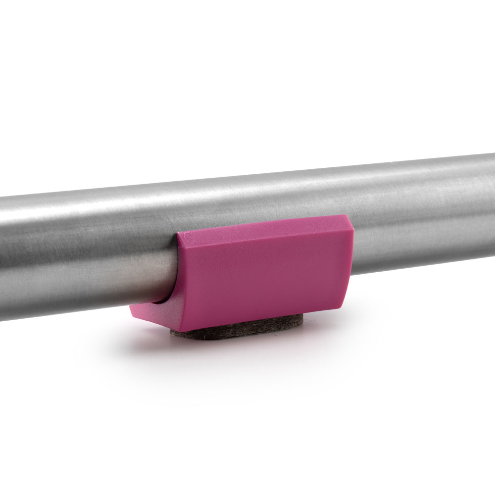 Klemmgleiter Filzfür Rundrohr pink (23,0 - 27,7 mm)