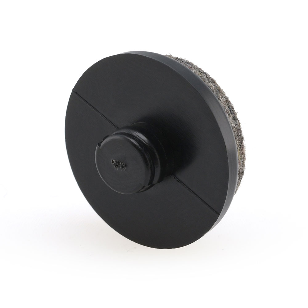 Kantrohrgleiter Filz mit Zapfen 24 mm 10 mm