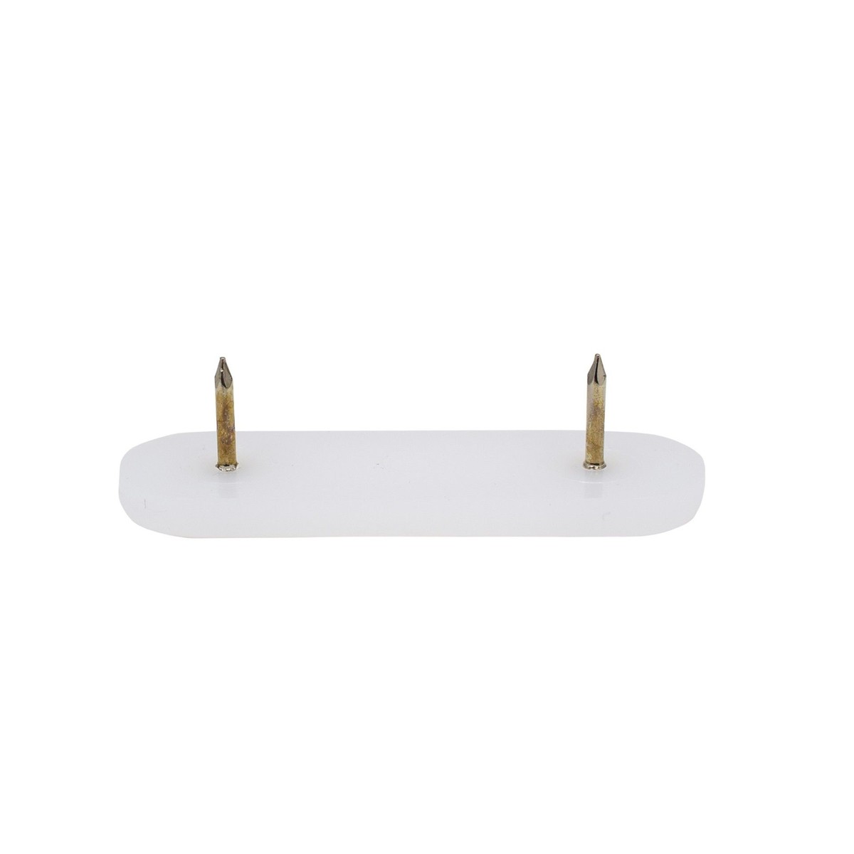 Kunststoffgleiter mit Nagel oval 62 x 18 mm