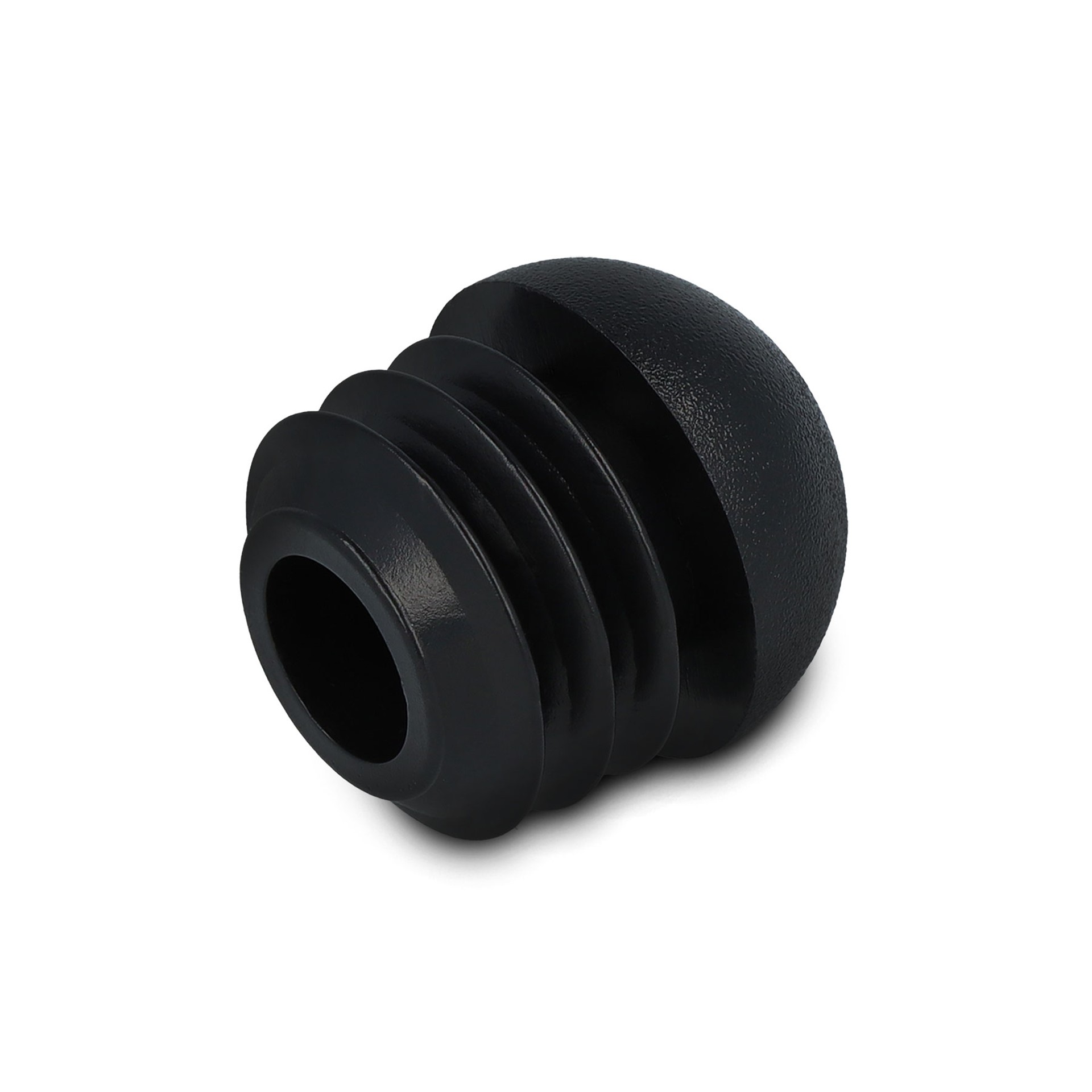 Stopfen mit Kugelkopf schwarz 13,7 - 16,1 mm