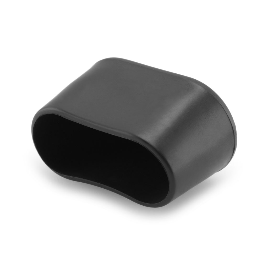 Fusskappen oval 38 x 20 mm schwarz