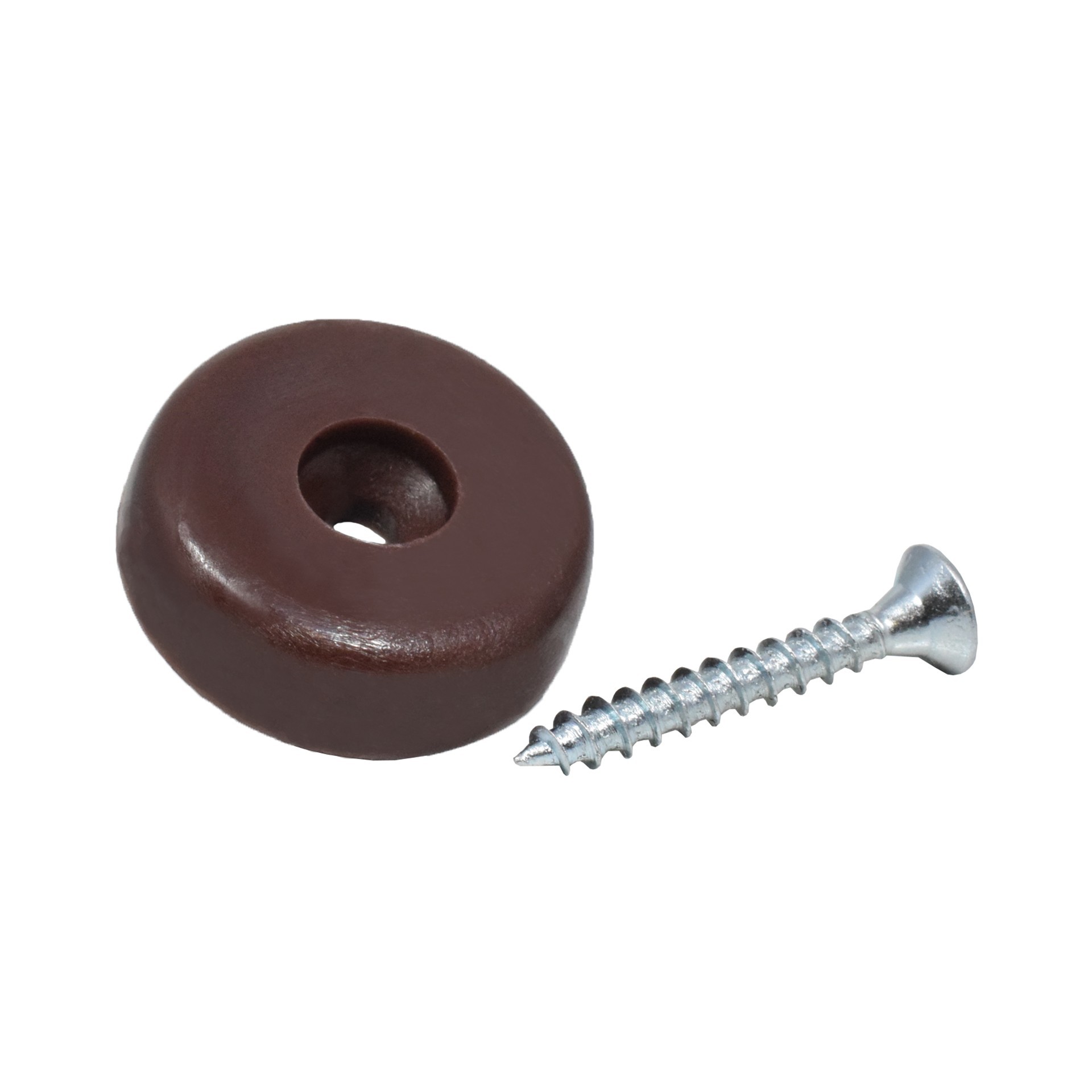 Kunststoffgleiter zum Schrauben 25 mm braun