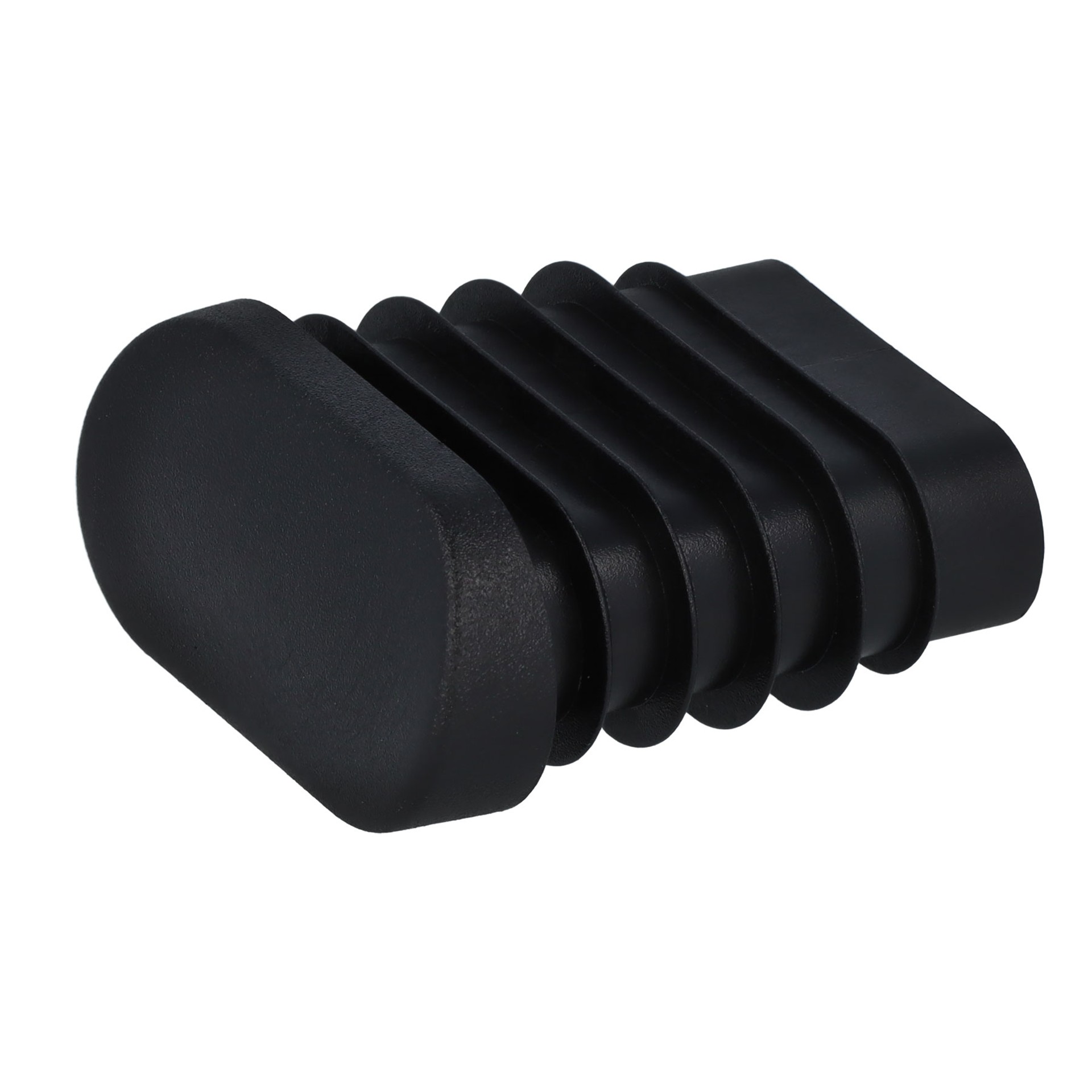 Lamellenstopfen oval schwarz 25,0 - 27,5 x 10,0 - 12,0 mm