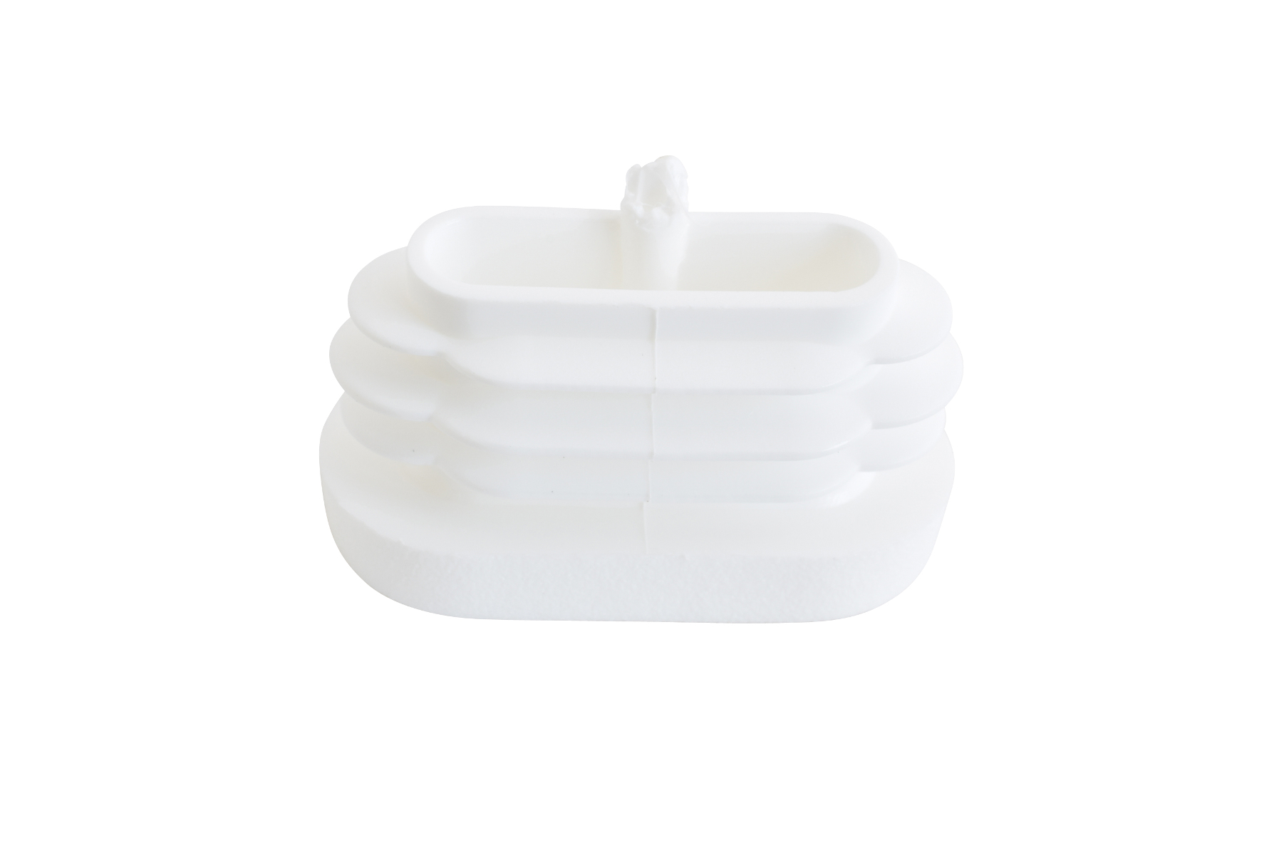 Lamellenstopfen oval 30 x 15 mm weiss
