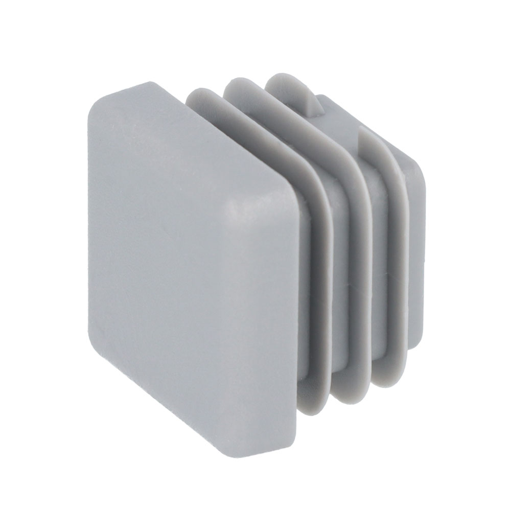 Lamellenstopfen grau 20 x 20 mm