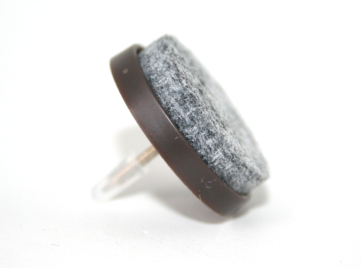 Filzgleiter mit Nagel braun 28 mm