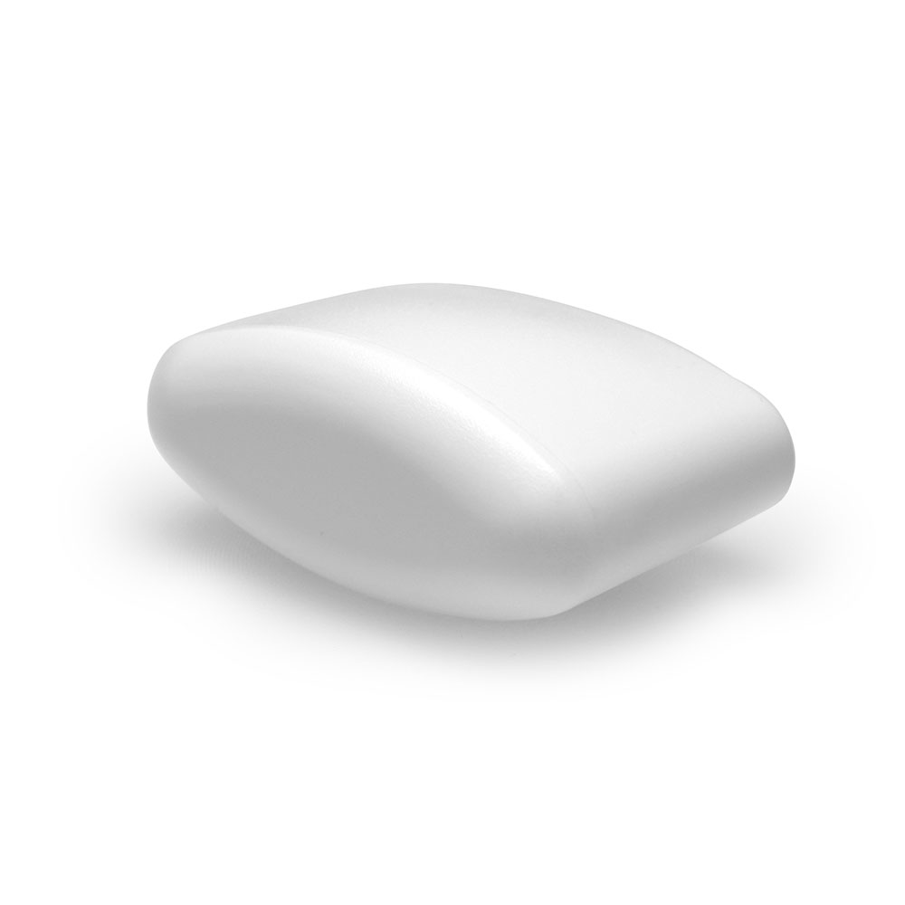 Kappenfür Ellipsenrohr 41 x 16 mm weiss