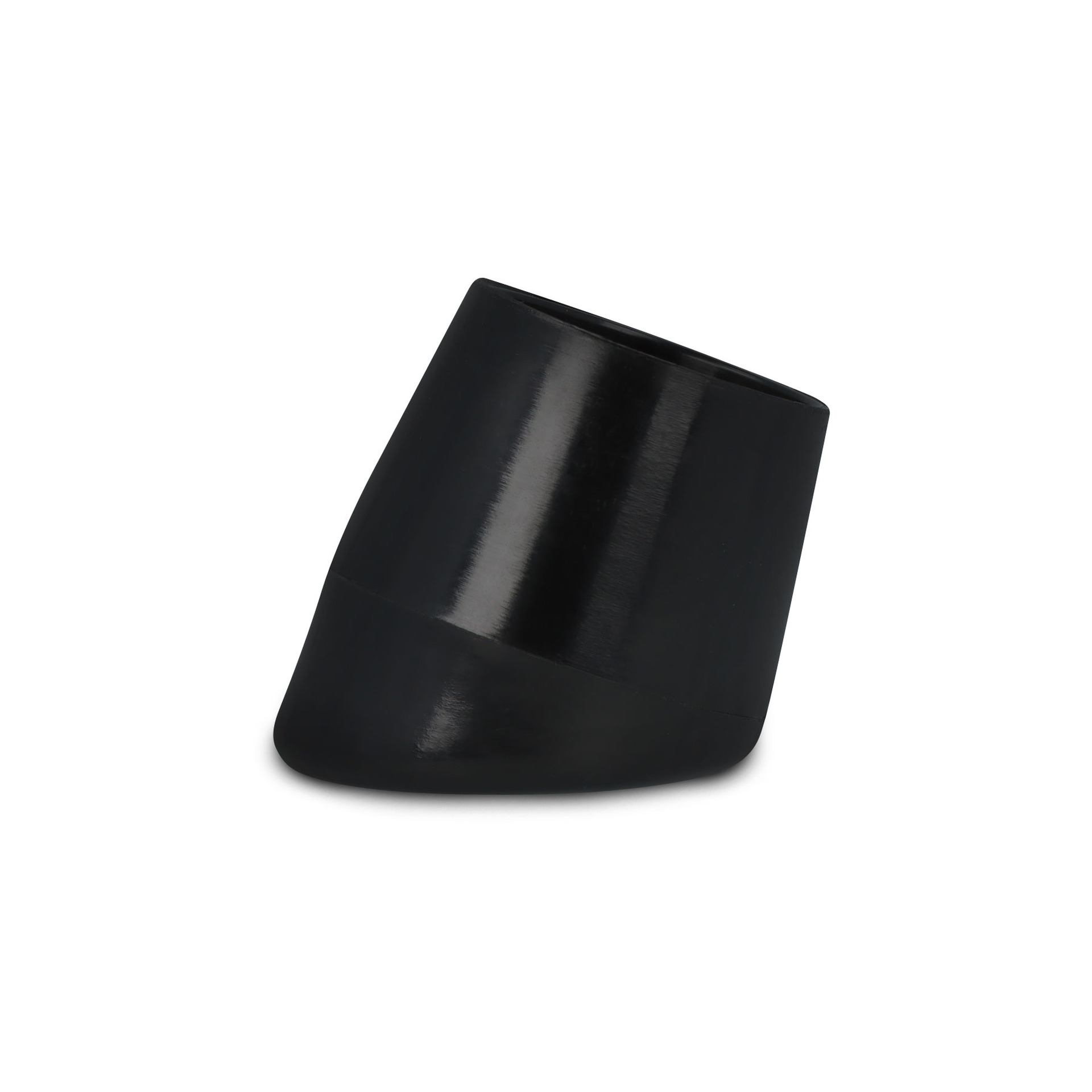 Kappen für Rundrohr schräg 18 mm schwarz