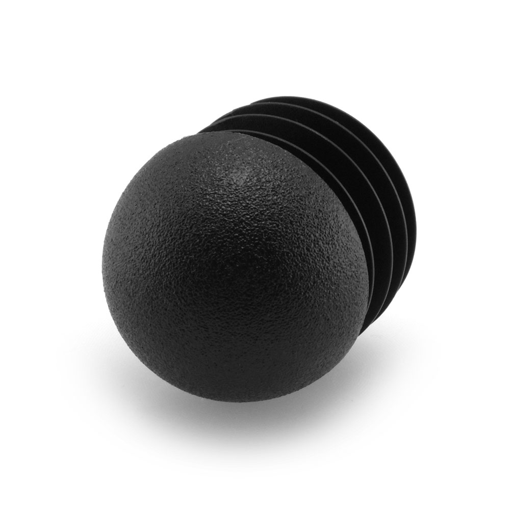 Stopfen mit Kugelkopf schwarz 25,1 - 27,5 mm