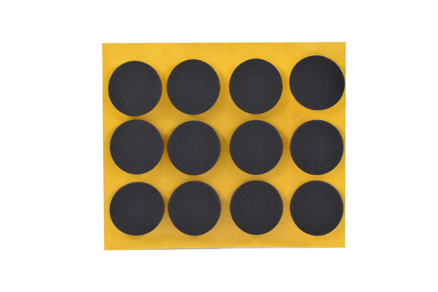 Anti Rutsch Pads selbstklebend 28 mm schwarz (12 Stück)