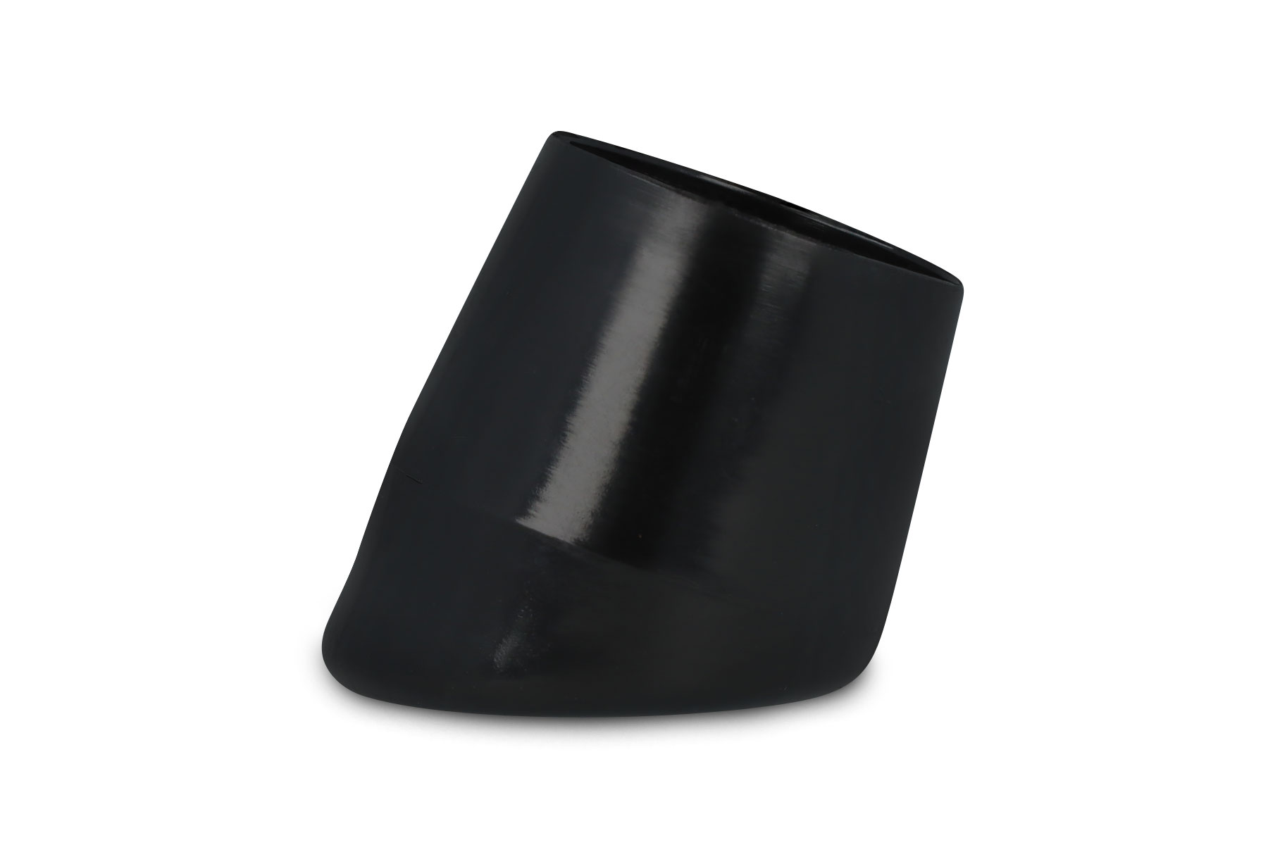 Kappenfür Rundrohr schräg 19 mm schwarz