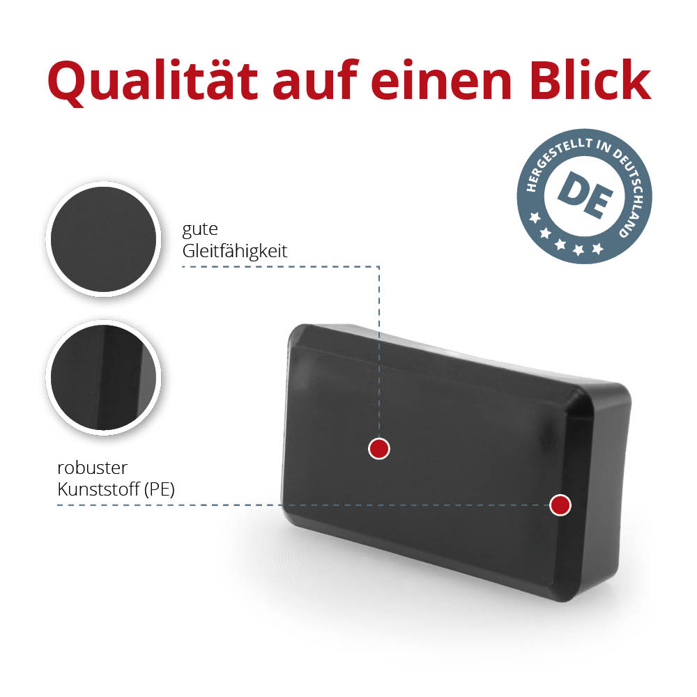 Stuhlkappen rechteckig 40 x 20 mm