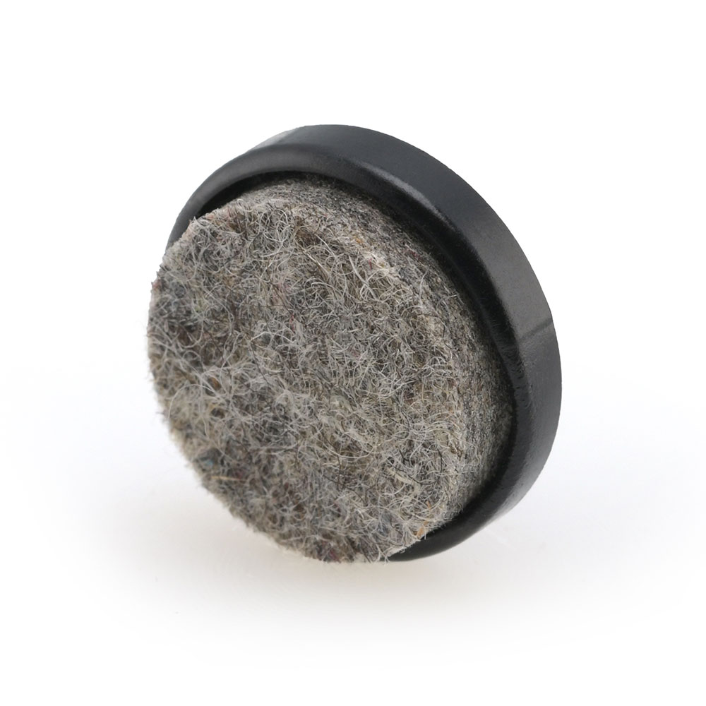 Kantrohrgleiter Filz mit Zapfen 20 mm 6 mm