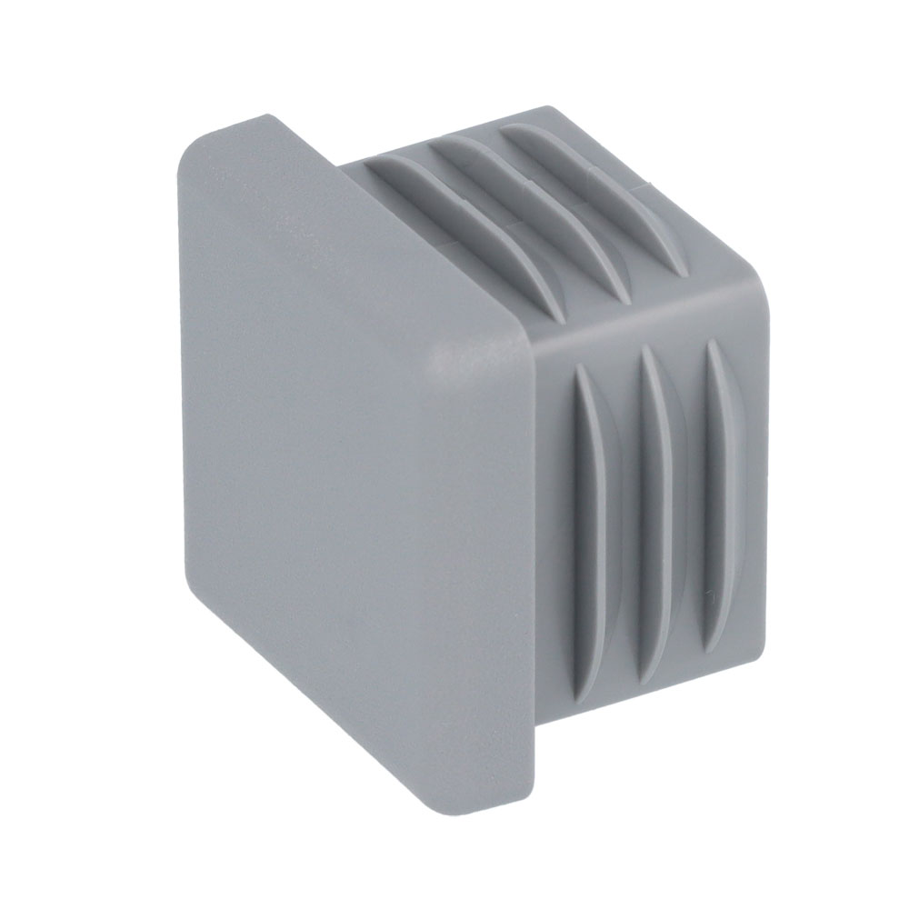 Lamellenstopfen grau 25 x 25 mm
