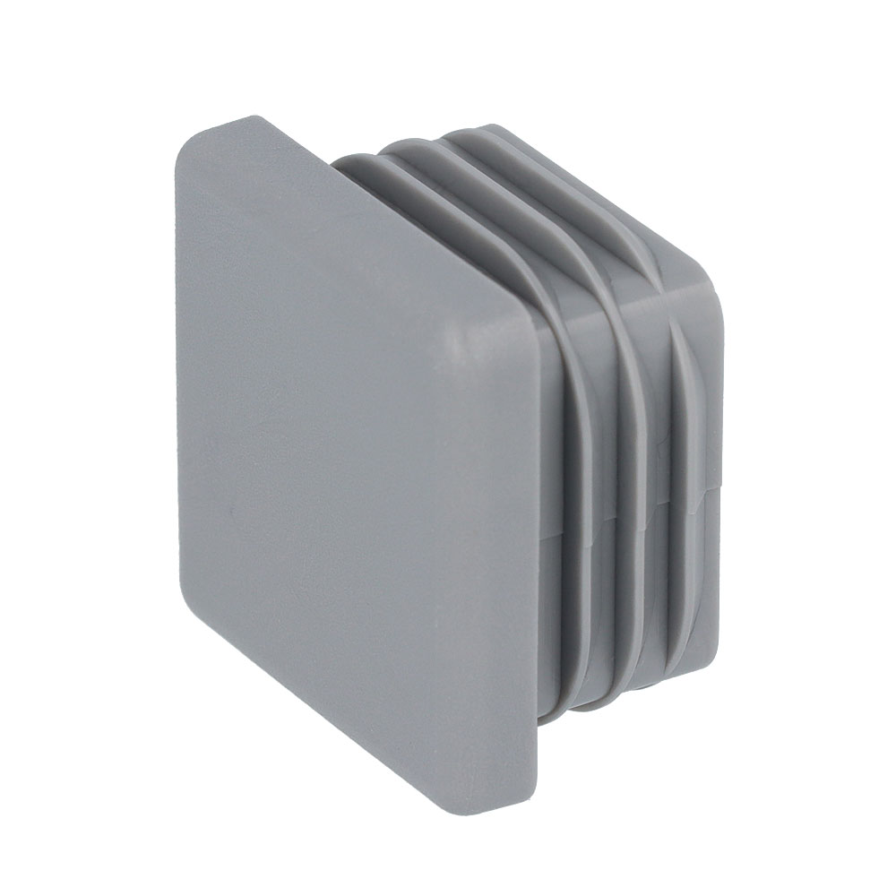 Lamellenstopfen grau 30 x 30 mm