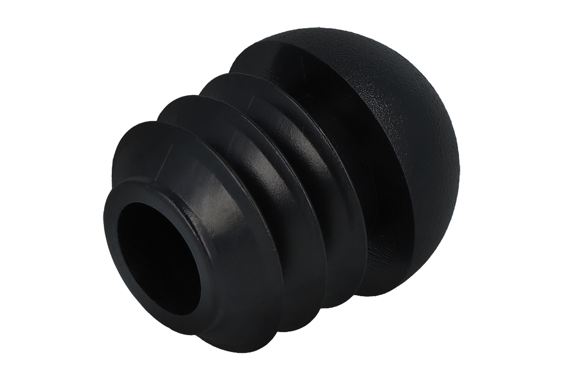Stopfen mit Kugelkopf schwarz 16,2 - 17,5 mm