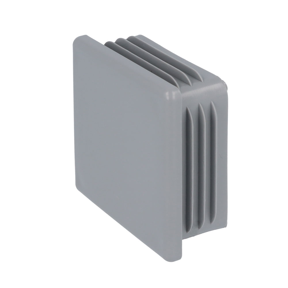 Lamellenstopfen grau 60 x 60 mm