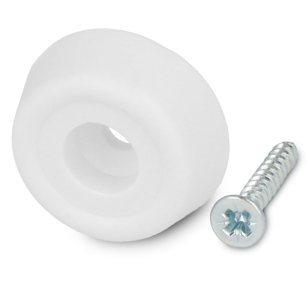 Stopper zum Schrauben 20 mm weiss