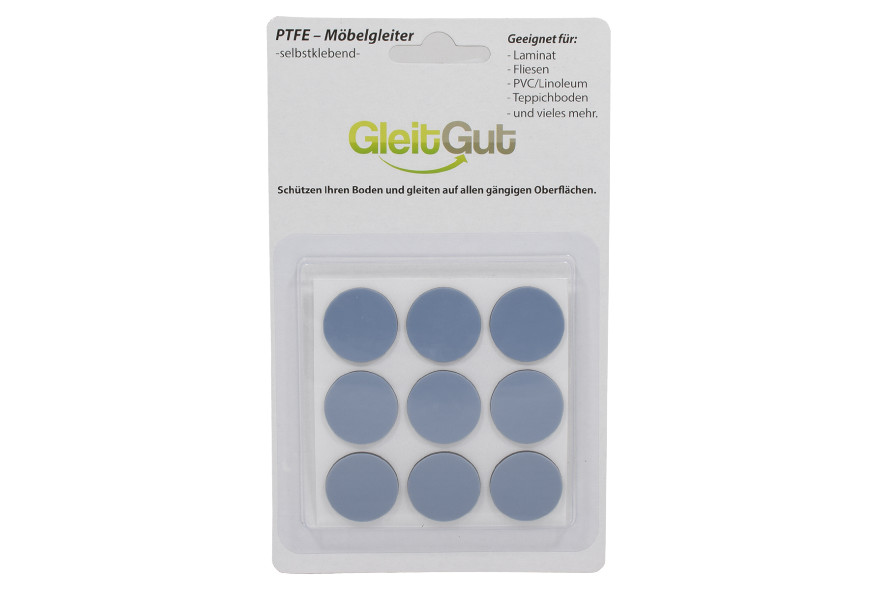 PTFE Klebegleiter dünn rund 24 mm