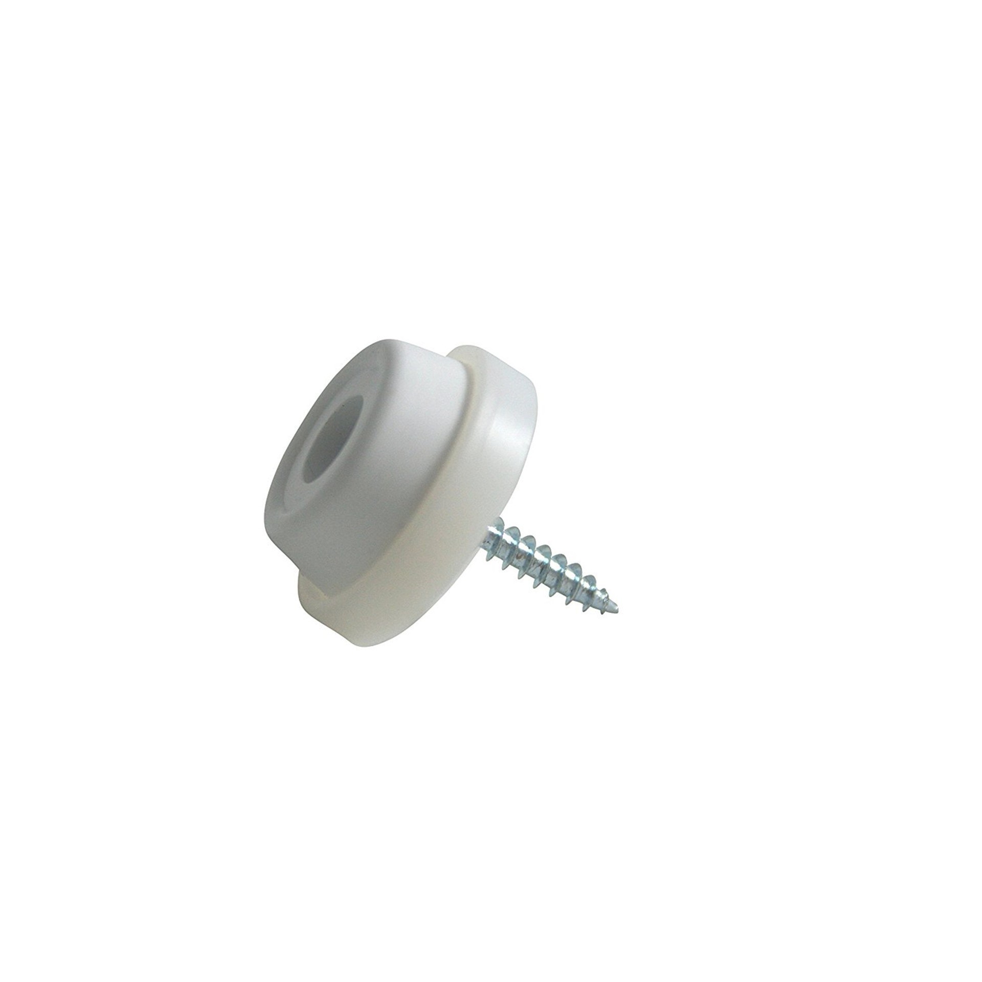 Schraubstopper 28 mm weiß