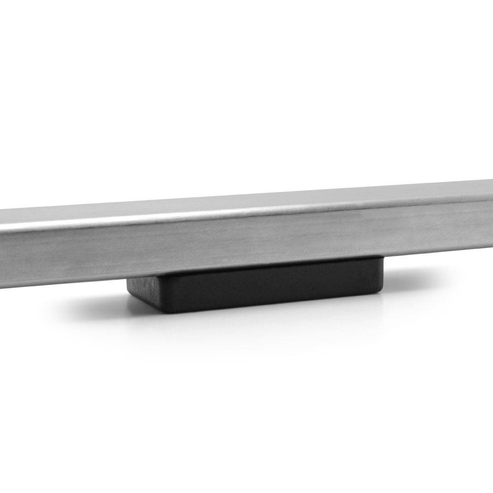 Gleiter mit Zapfen 40 x 20 mm schwarz