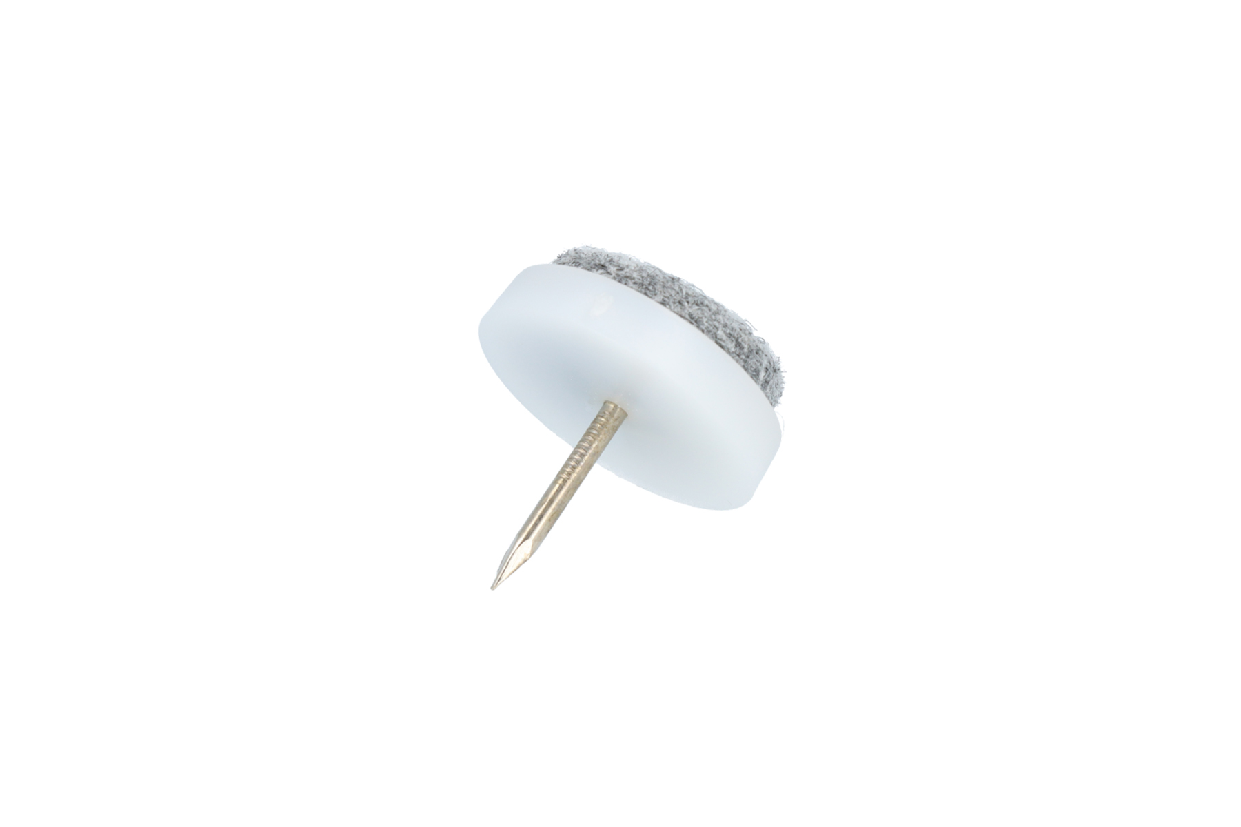 Filzgleiter mit Nagel weiss 20 mm