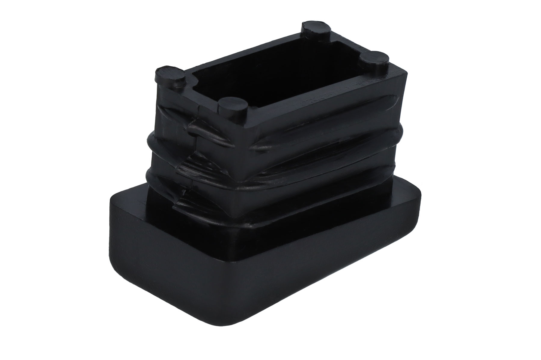 Lamellenstopfen eckig für schräge Stuhlbeine 25 x 15 mm