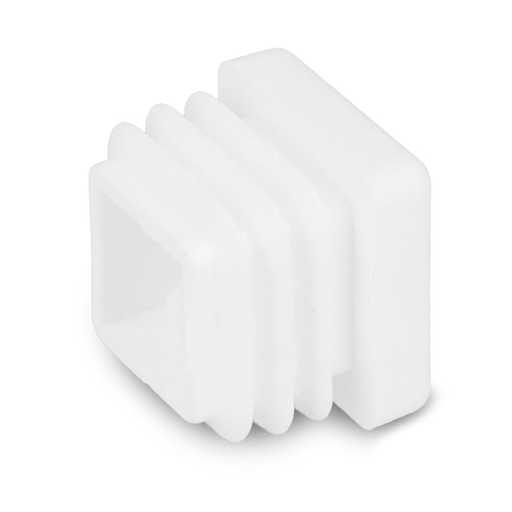 Lamellenstopfen weiss 20 x 20 mm