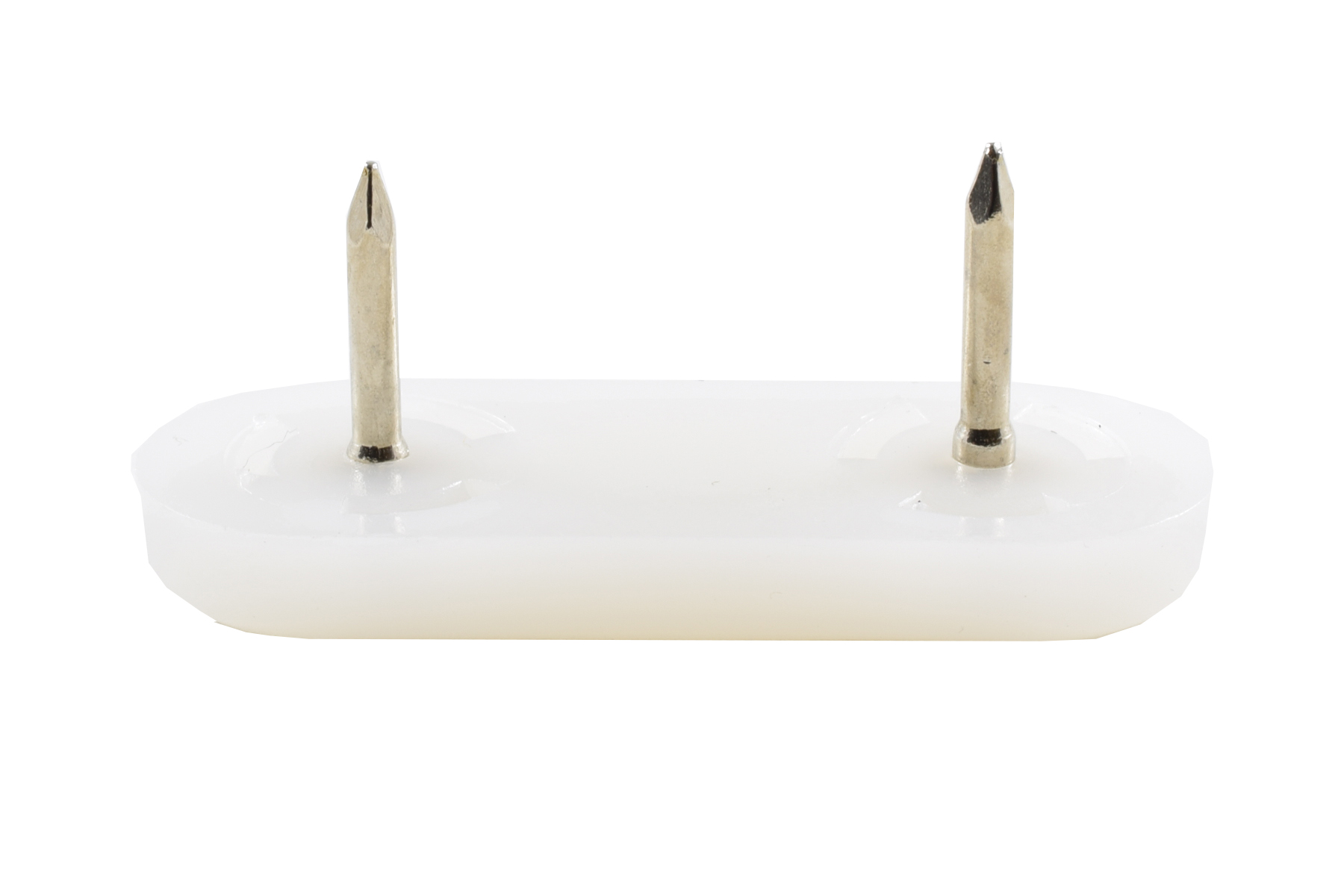 Kunststoffgleiter mit Nagel oval 44 x 16 mm