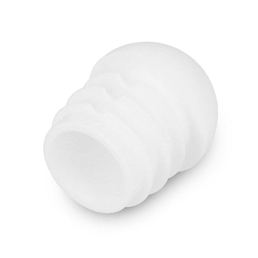 Stopfen mit Kugelkopf weiss 17,6 - 18,9 mm