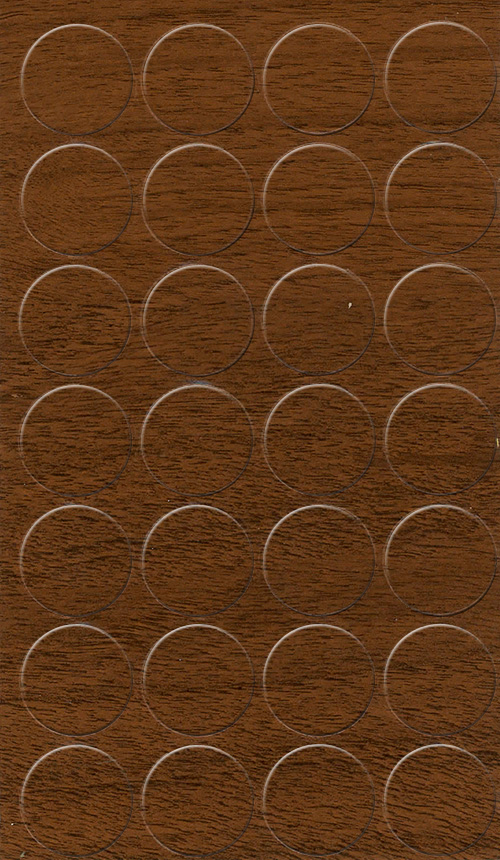 Abdeckkappen Nussbaum 20 mm