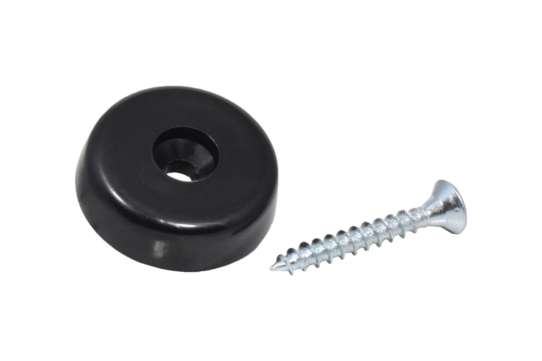 Kunststoffgleiter zum Schrauben 25 mm schwarz