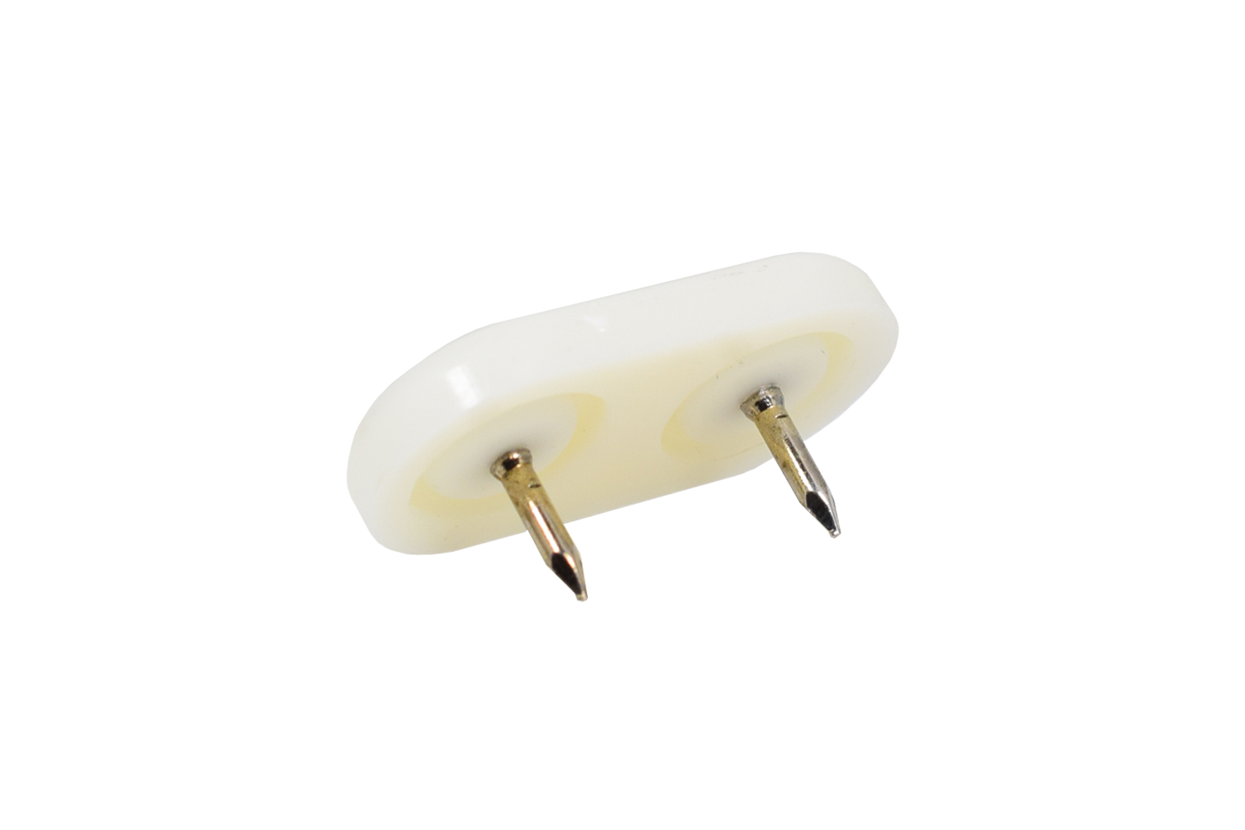 Kunststoffgleiter mit Nagel oval 35 x 18 mm