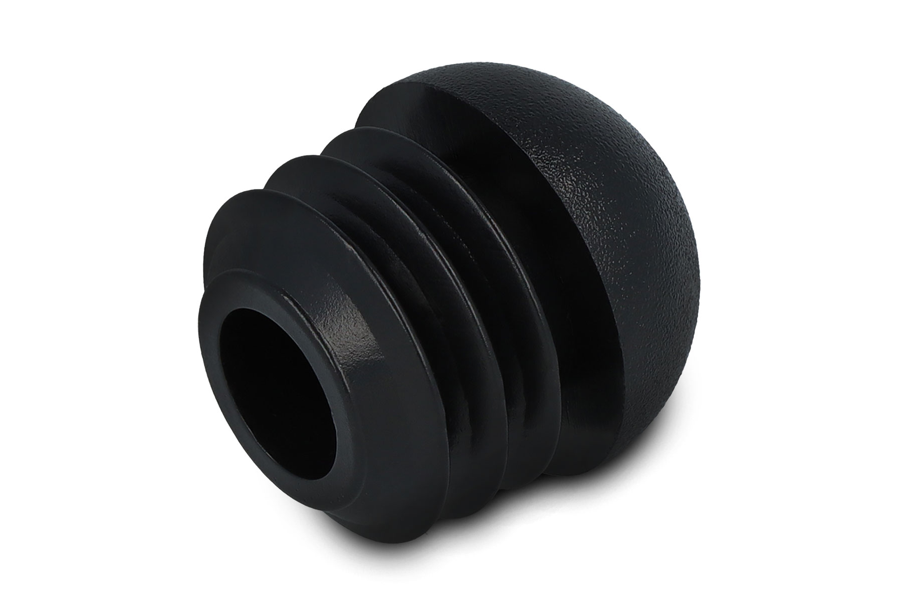 Stopfen mit Kugelkopf schwarz 13,7 - 16,1 mm