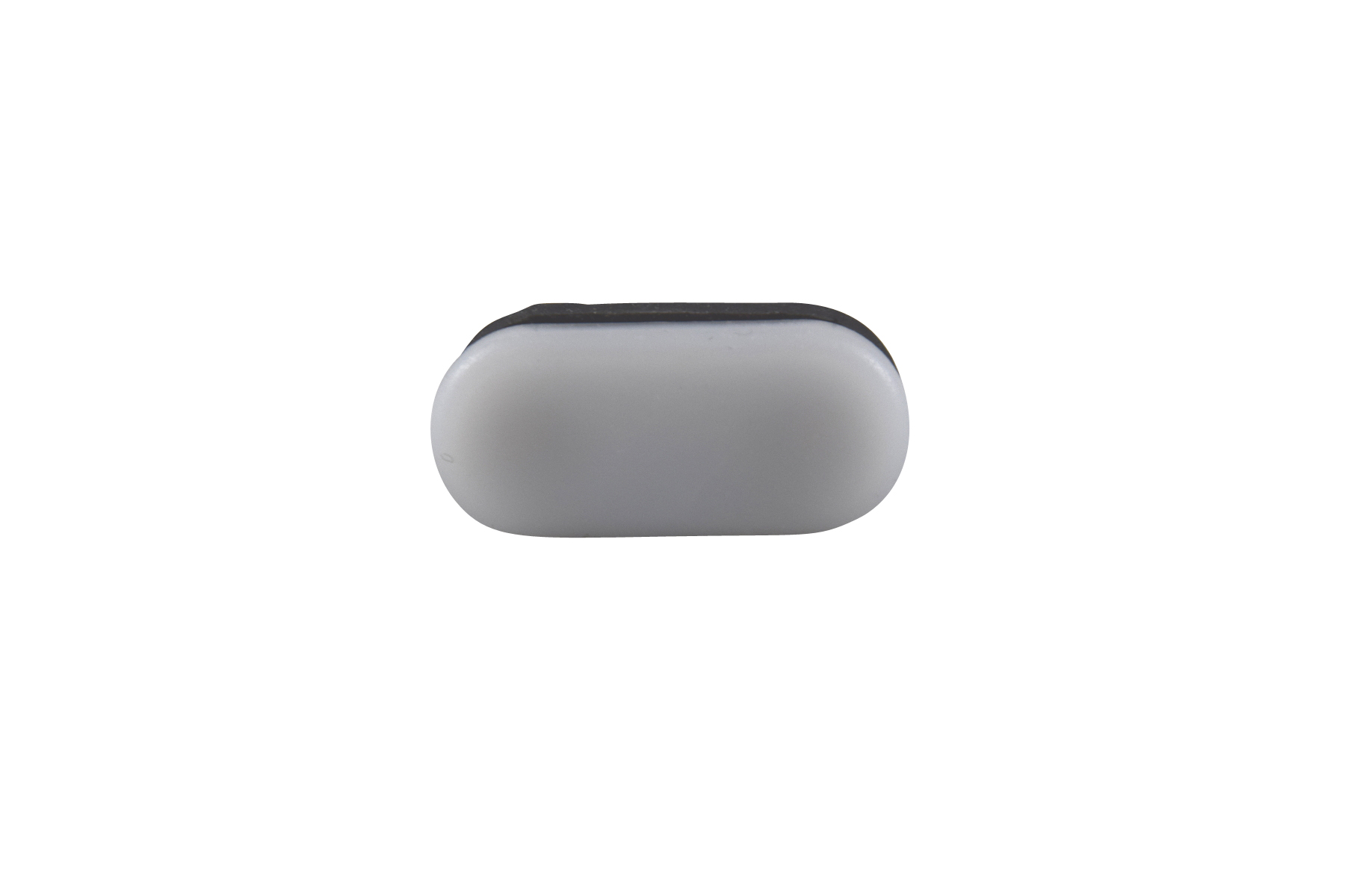 Kunststoffgleiter oval 45 x 20 weiss dämpfend