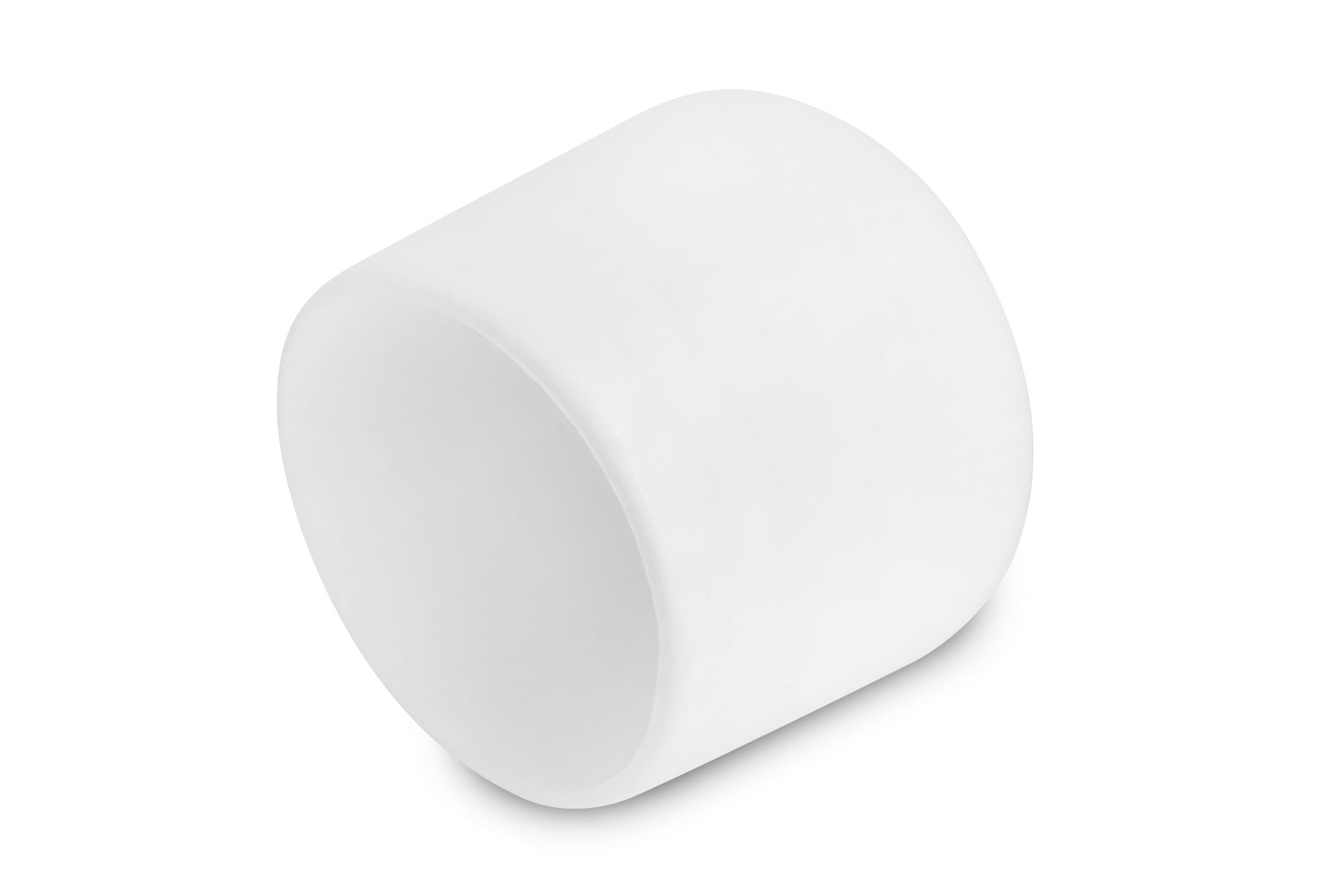 Fusskappen rund 15 mm weiss