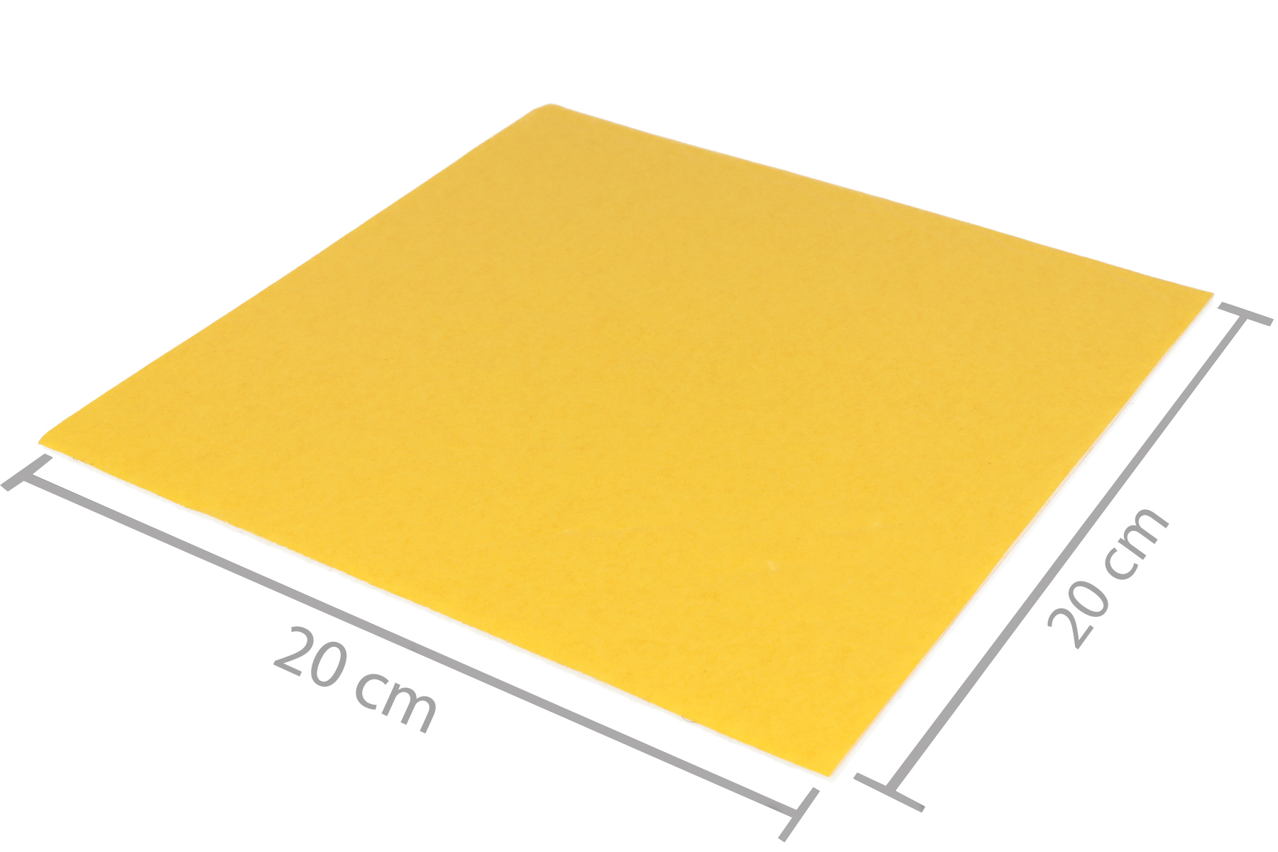 Filzzuschnitt weiss selbstklebend 200 x 200 mm